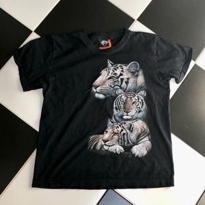 Vintage Single Stitch Rock Eagle Snow Tigers Unisex Short Sleeve Tee T-Shirt szM